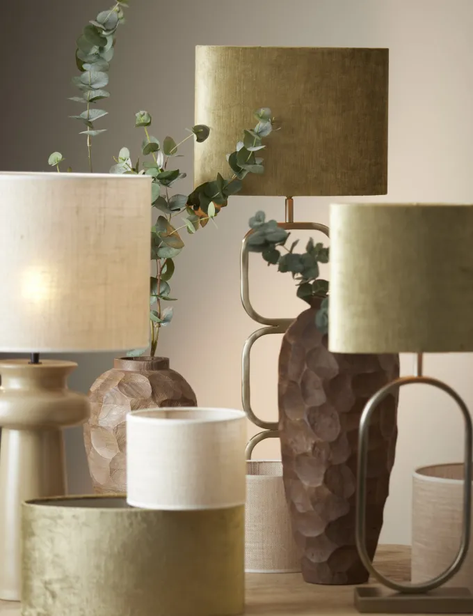 Light en Living Lampenkap cilinder 40-40-30 cm SENDAI zand