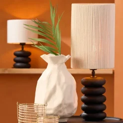 Light en Living Lampenkap cilinder 25-25-36 cm MEDANA crème
