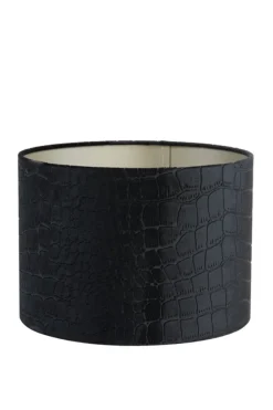 Light en Living Lampenkap cilinder PRAYA zwart 40-40-30 cm