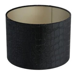 Light en Living Lampenkap cilinder PRAYA zwart 40-40-30 cm
