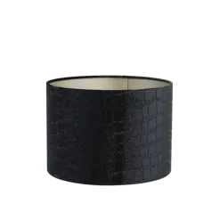 Light en Living Lampenkap cilinder PRAYA zwart 40-40-30 cm