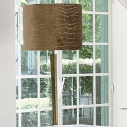 Light en Living Lampenkap cilinder 50-50-38 cm PRAYA bruin