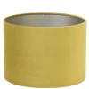 Light en Living Lampenkap cilinder 25-25-18 cm Velours goud