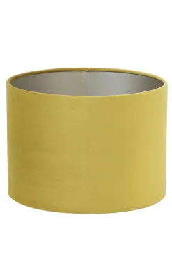 Light en Living Lampenkap cilinder 20x20x15cm velours goud