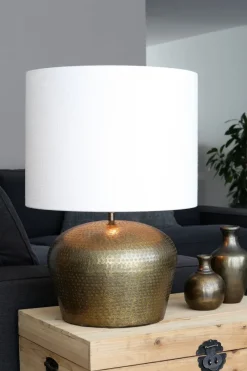 Light en Living Lampenkap cilinder 50-50-38 cm LIVIGNO eiwit