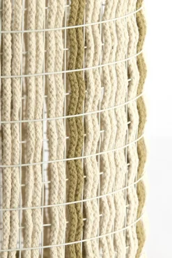 Light en Living Lampenkap 26-26-36,5 cm SIMBELIN crème + olijfgroen