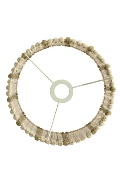 Light en Living Lampenkap 31-31-41,5 cm SIMBELIN crème + olijfgroen