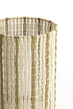 Light en Living Lampenkap 31-31-41,5 cm SIMBELIN crème + olijfgroen