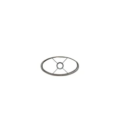Light en Living Lampenkap ovaal recht smal 30-15-25 cm PALATA taupe
