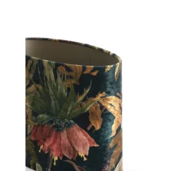 Light en Living Lampenkap ovaal recht smal 45-21-32 cm PASSION glans groen