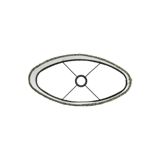 Light en Living Lampenkap ovaal recht smal 45-21-32 cm OSIRE groen