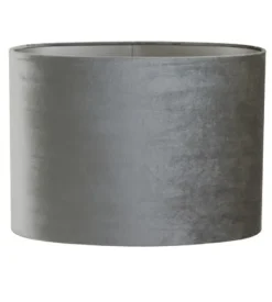 Light en Living Lampenkap ovaal recht smal ZINC taupe - diverse afmetingen