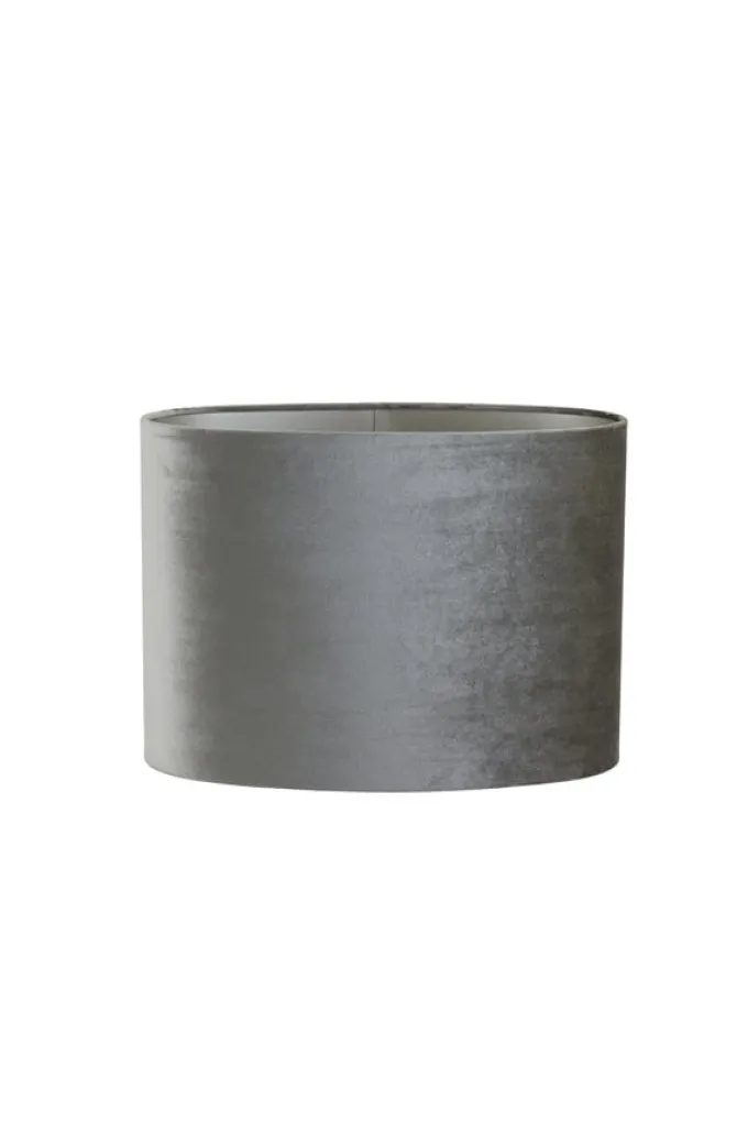 Light en Living Lampenkap ovaal recht smal ZINC taupe - diverse afmetingen