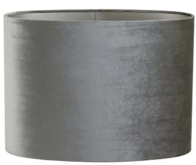 Light en Living Lampenkap ovaal recht smal ZINC taupe - diverse afmetingen