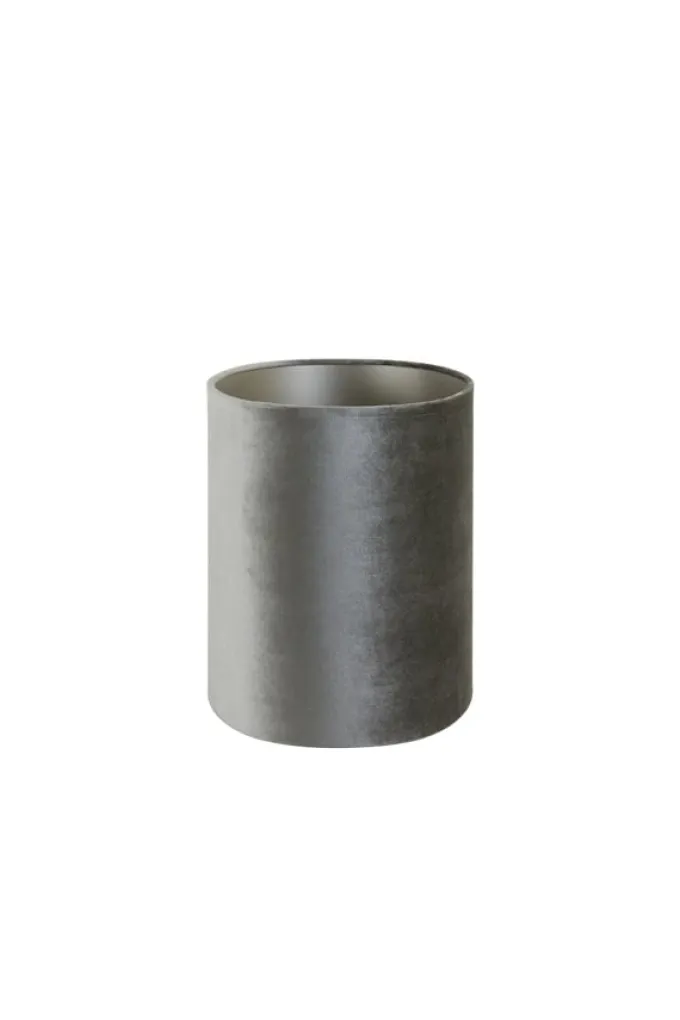 Light en Living Lampenkap ovaal recht smal ZINC taupe - diverse afmetingen