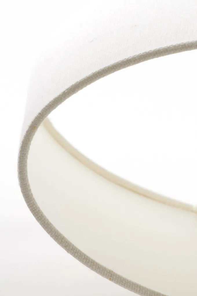 Light en Living Lampenkap ovaal recht smal 58-24-32 cm LIVIGNO eiwit
