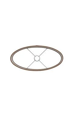 Light en Living Lampenkap PENNY - 38x18x28cm - Bruin