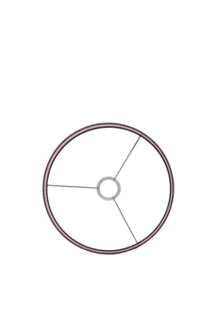 Light en Living Lampenkap rond 30x30x21 cm IMANI bordeaux
