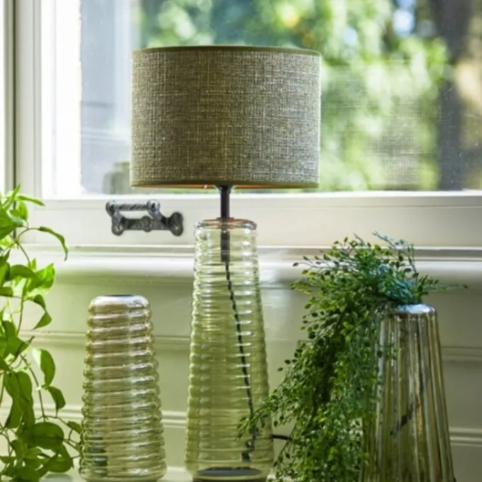 Light en Living Lampenkap textiel tweed 30x30x21cm groen