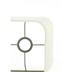 Light en Living Lampenkap vierkant rond hoog 25-25-30 cm BRESKA parel wit