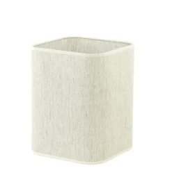 Light en Living Lampenkap vierkant rond hoog 20-20-26 cm BRESKA parel wit