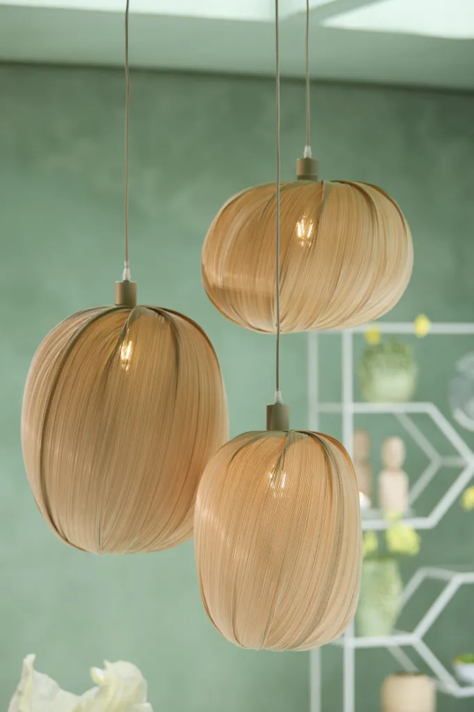 Light en Living Lampenkap Ø38X40 cm PALMADO Bamboe Natural