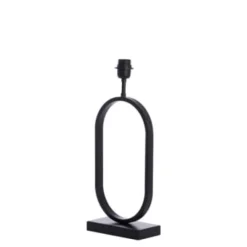 Light en Living Lampvoet Fleur zwart 20x10x45 cm