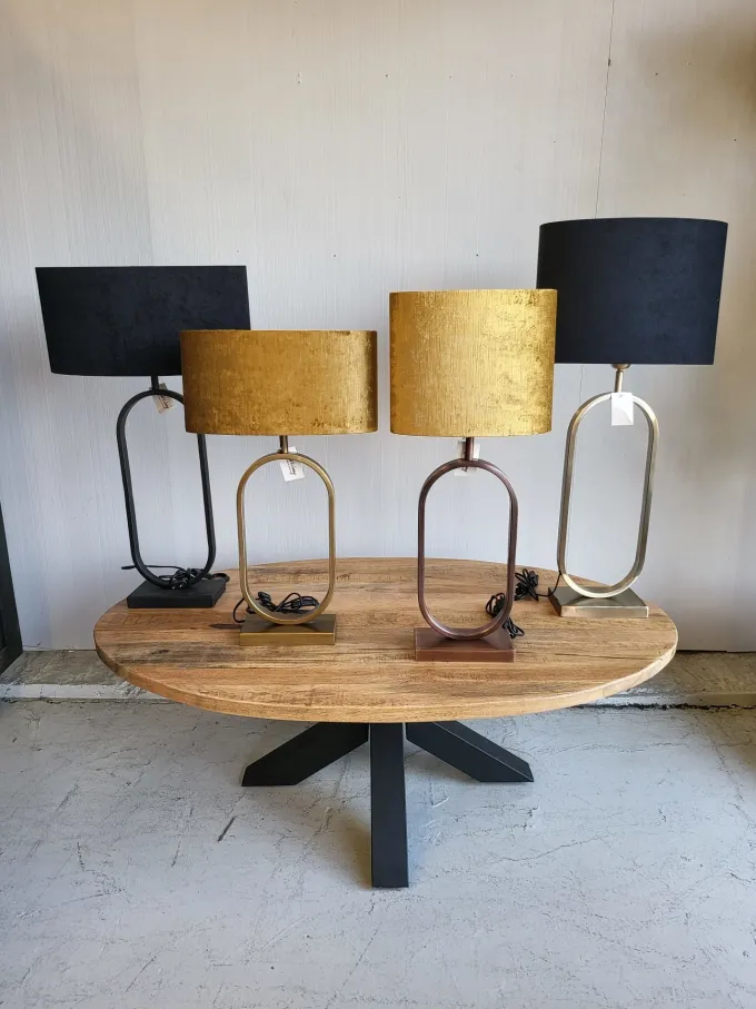 Light en Living Lampvoet JAMIRI antiek koper 20 x 13 x 55 cm