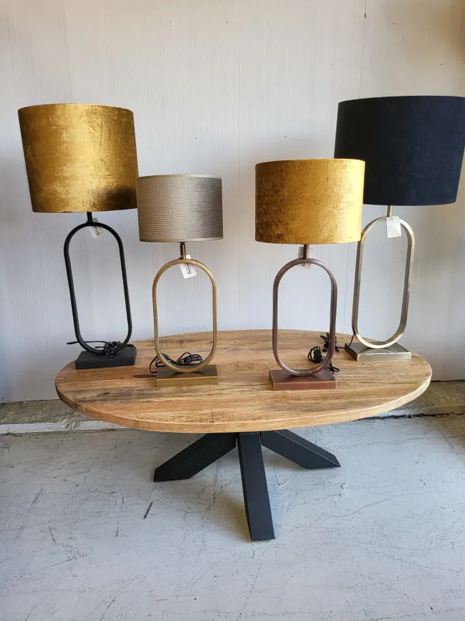 Light en Living Lampvoet JAMIRI antiek koper 20 x 13 x 55 cm