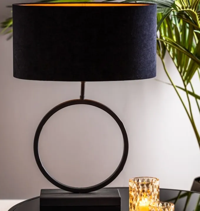 Light en Living Lampvoet LIVA mat zwart - Diverse afmetingen