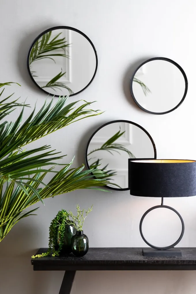 Light en Living Lampvoet LIVA mat zwart - Diverse afmetingen