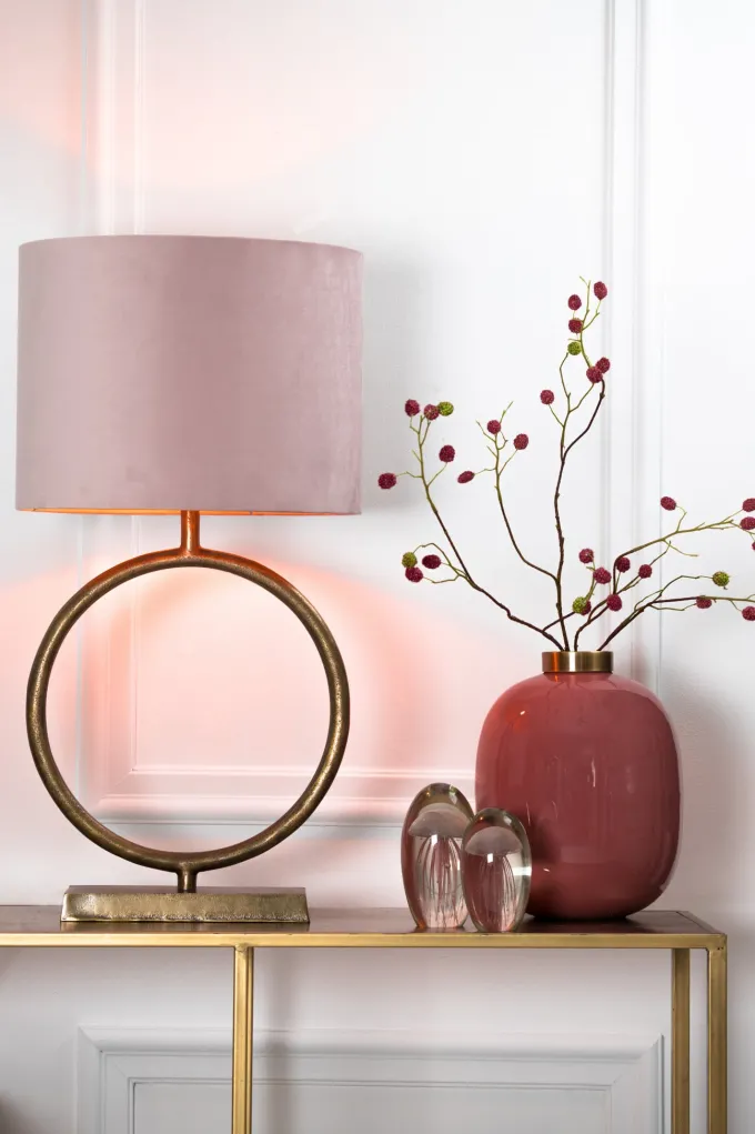 Light en Living Lampvoet LIVU ruw antiek brons - 40x12,5x52 cm