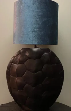 Light en Living Lampvoet TURTLE mat zwart 54,5 cm hoog