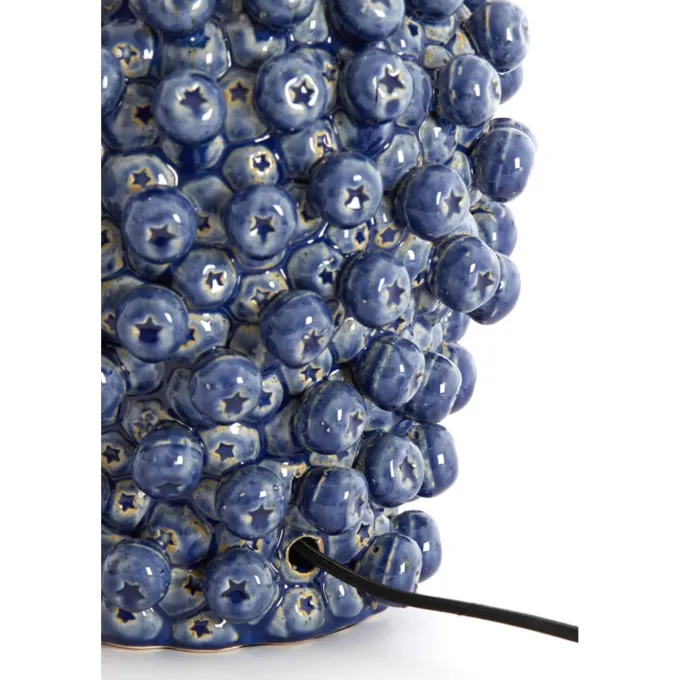 Light en Living Lampvoet Ø31,5x35 cm BERRIES keramiek donker blauw