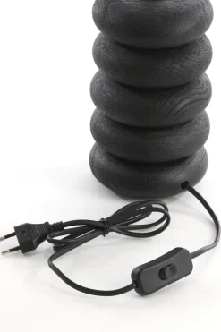 Light en Living Lampvoet Ø12x21 cm BUDONGO hout zwart