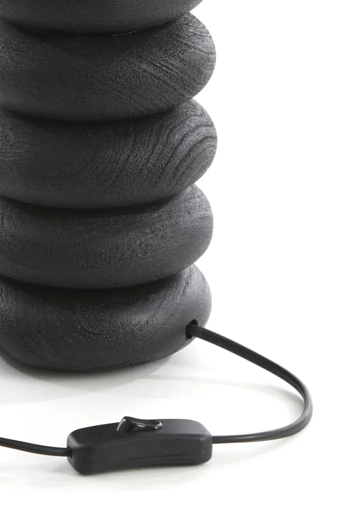 Light en Living Lampvoet Ø12x21 cm BUDONGO hout zwart