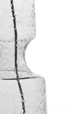 Light en Living Lampvoet Ø12,5x39 cm LABIN glas smoke+zwart