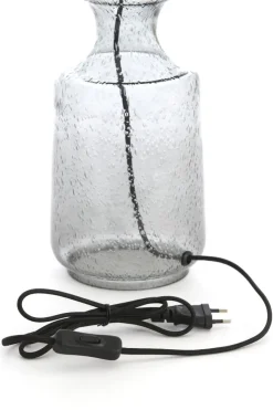 Light en Living Lampvoet Ø12,5x39 cm LABIN glas smoke+zwart