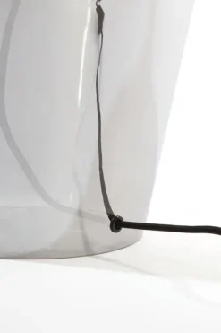Light en Living Lampvoet Ø25x35 cm MYLES smoke glas+antiek brons