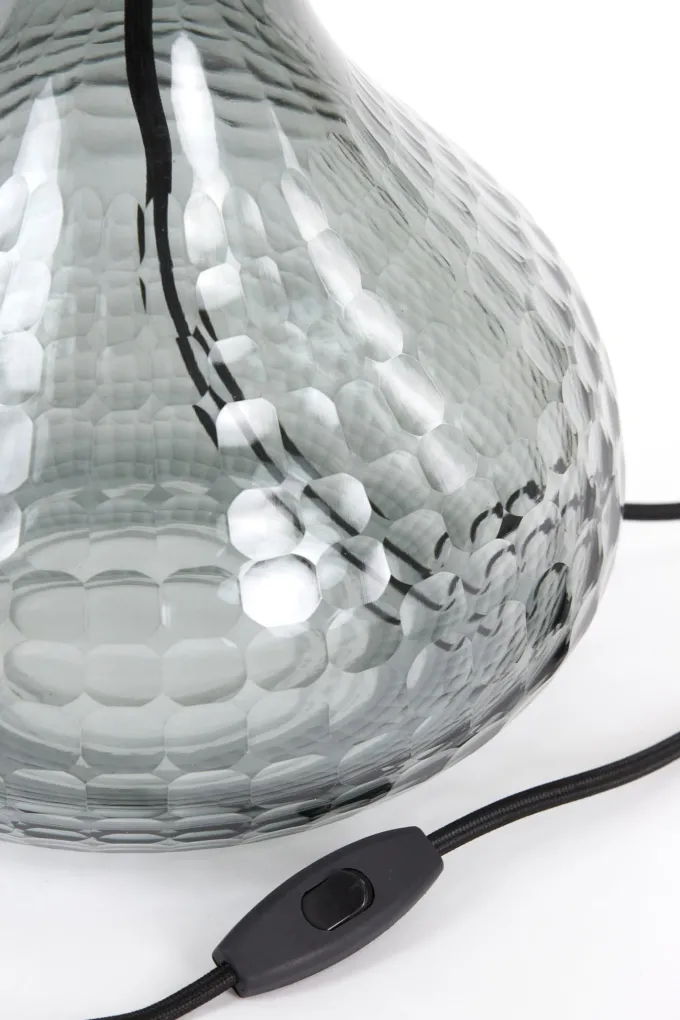 Light en Living Lampvoet Ø25x42 cm MAEKO glas smoke grijs