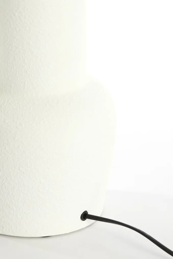 Light en Living Lampvoet Ø19,5x47 cm MATARAM keramiek mat crème