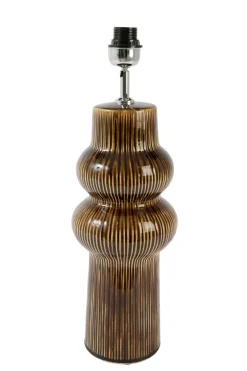 Light en Living Lampvoet Ø19x57 cm ROUCA keramiek donker bruin