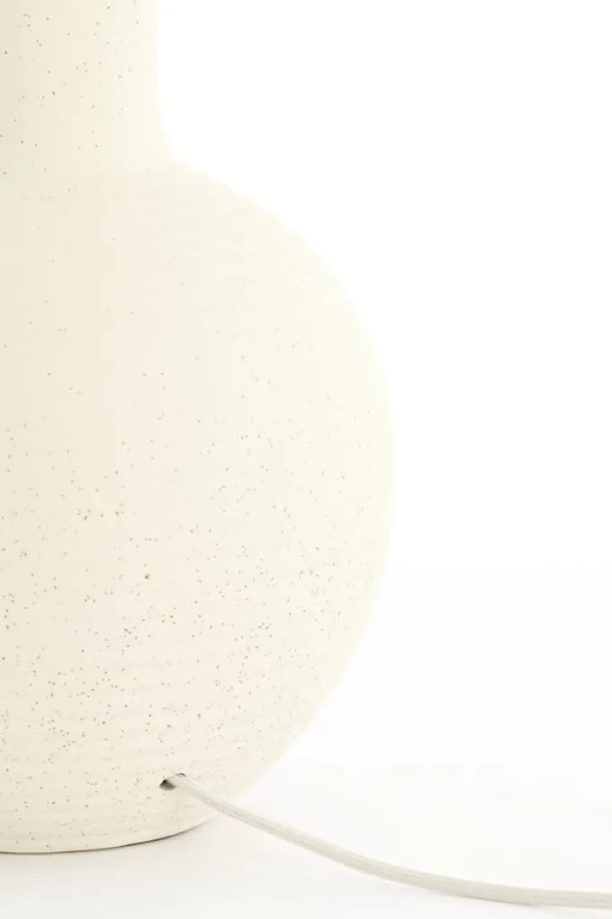 Light en Living Lampvoet Ø34x62 cm ULLOA keramiek mat crème