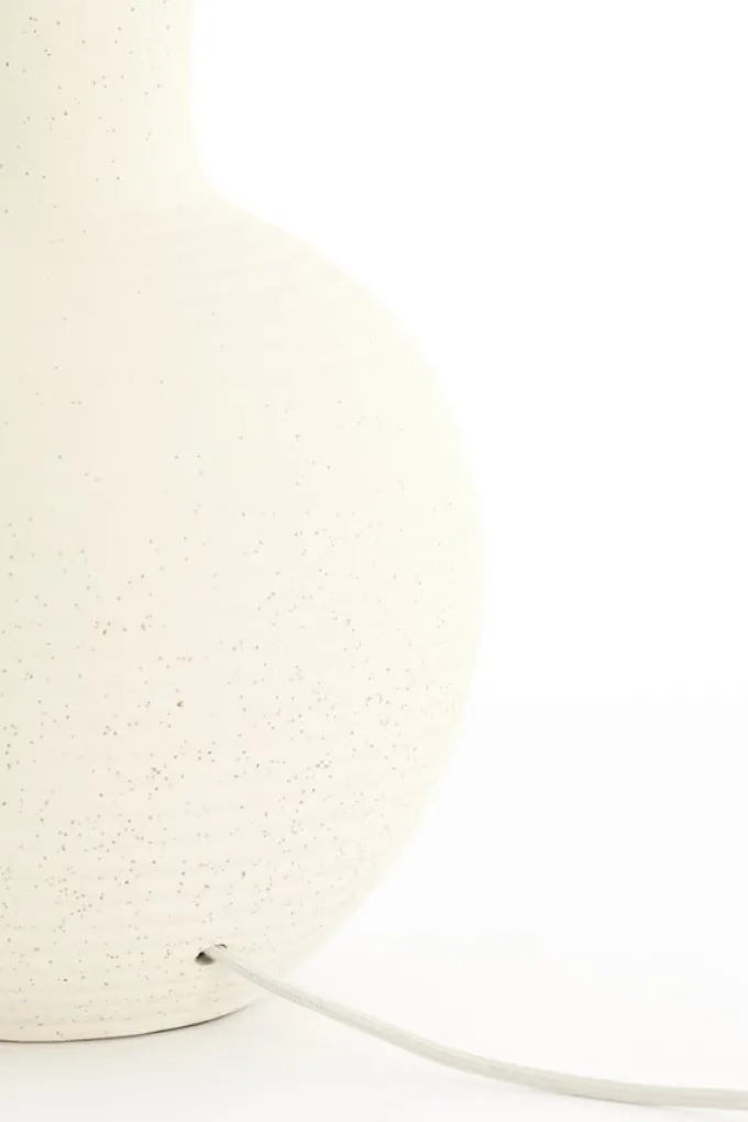 Light en Living Lampvoet Ø34x62 cm ULLOA keramiek mat crème
