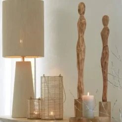 Light en Living Lampvoet Ø18x43 cm YELOS mat crème