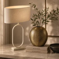 Light en Living Lampvoet 21x10x45 cm JAMIRI creme