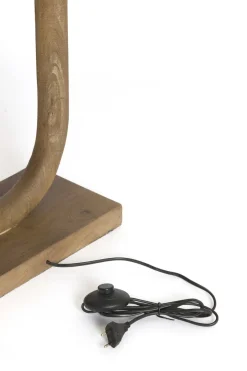 Light en Living Lampvoet 35x12x59 cm PACECO hout grijs-donker bruin
