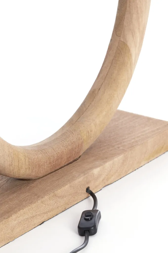 Light en Living Lampvoet 41x13x44 cm NUBIA hout mat naturel