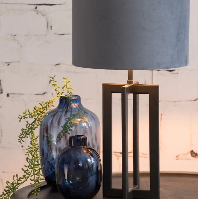 Light en Living Lampvoet 15x15x35 cm MACE mat zwart