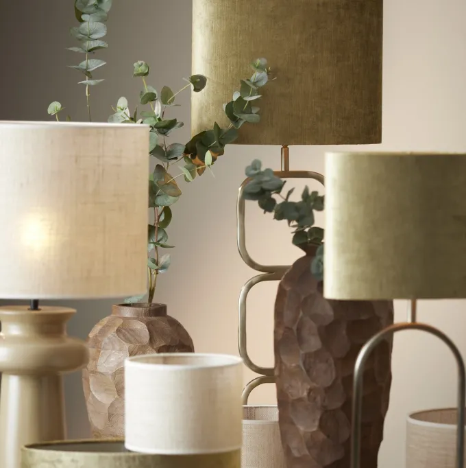 Light en Living Lampvoet 23x11,5x69 cm LUTIKA licht goud van Light & Living